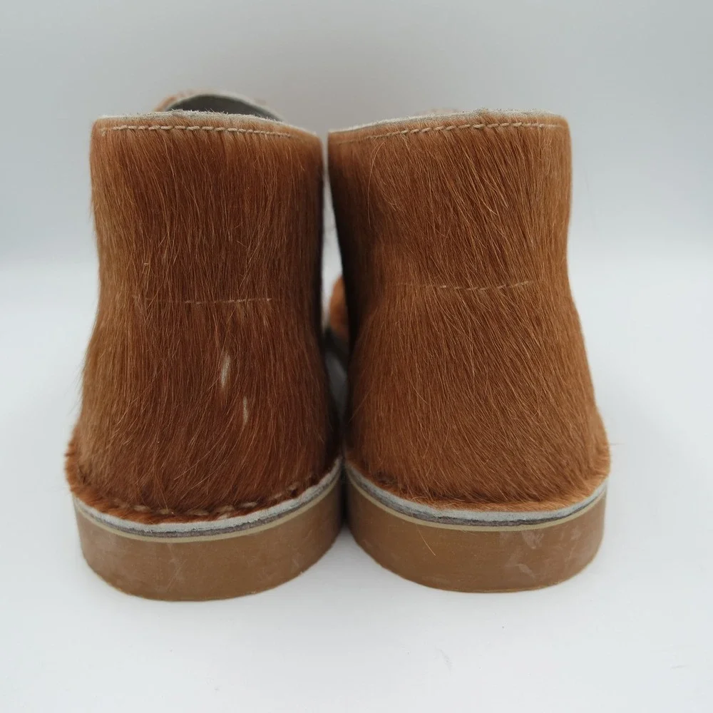 UWEZO Mens Ginger Hair-On Cowhide Veldskoene Chukka Boots South African 11.5